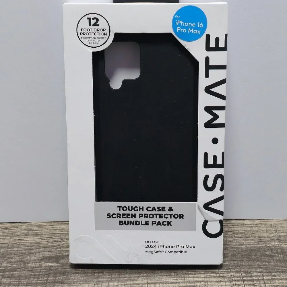 CaseMate Cell Phone Case & Screen Protector iPhone 16 Pro Max 2024